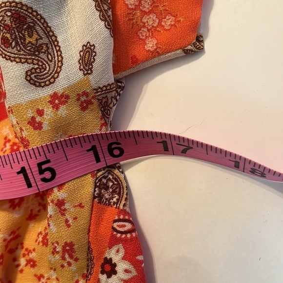 PAPER CRANE SHORT SLEEVE Sz XS DOLMAN WRAP - Picture 5 of 7